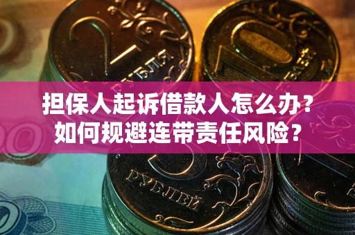 北京担保人起诉借款人怎么办？如何规避连带责任风险？